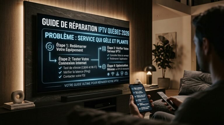 Problème IPTV Québec 2026 : Le Guide Ultime Pour Réparer Un Service Qui Gèle Et Plante