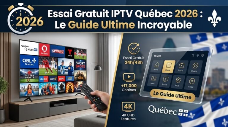 Essai Gratuit IPTV Québec 2026 : Le Guide Ultime Incroyable